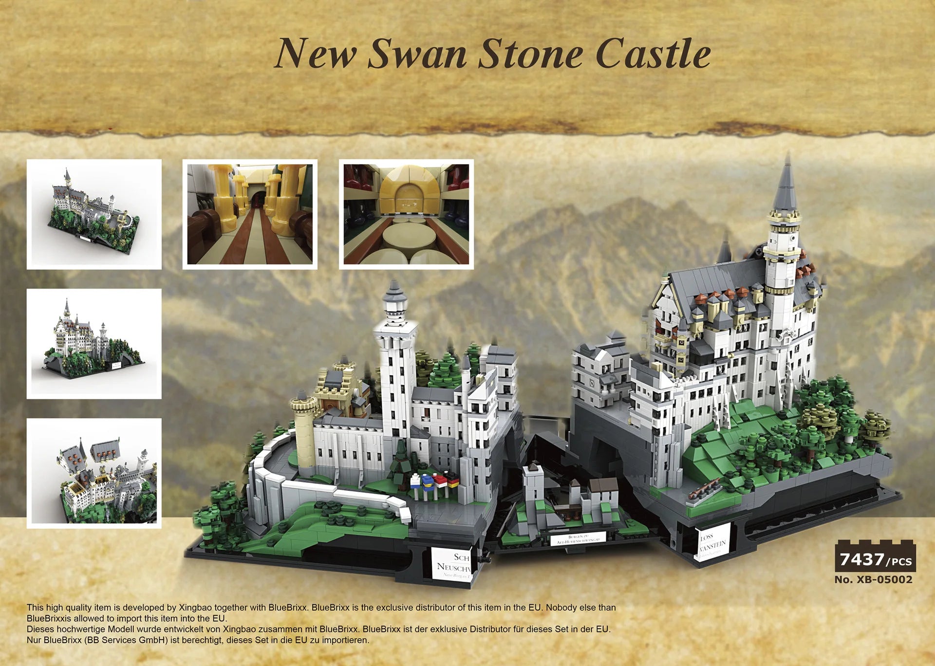 World Famous Architecture Building Block Stone Castles for Dragons that Roar!