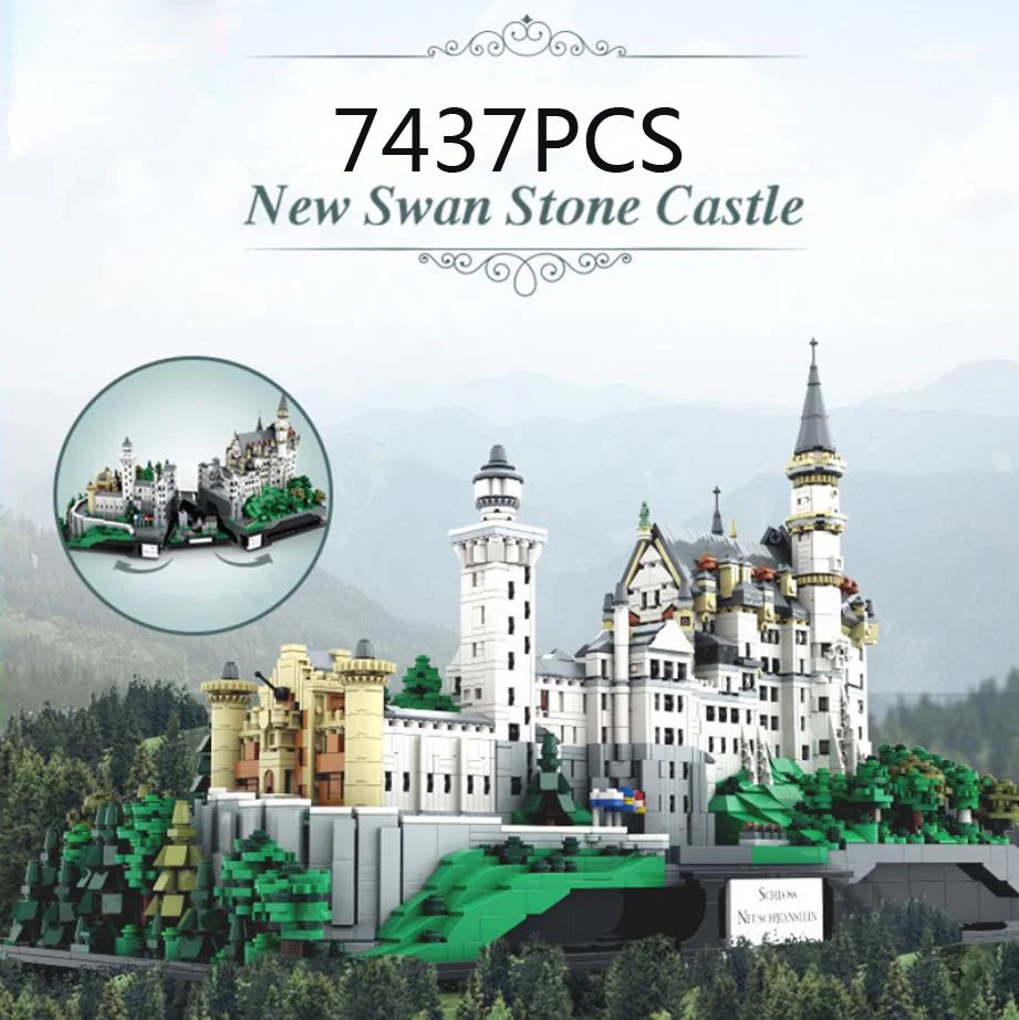 World Famous Architecture Building Block Stone Castles for Dragons that Roar!