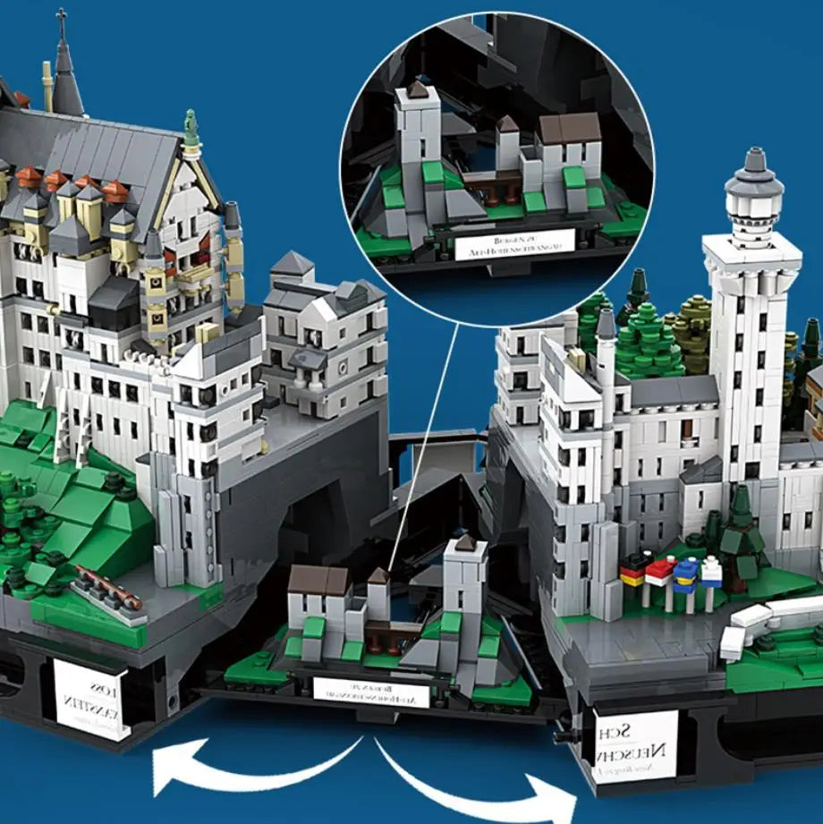 World Famous Architecture Building Block Stone Castles for Dragons that Roar!