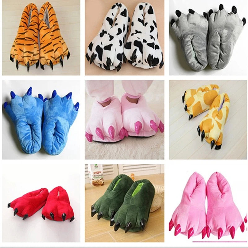 Dinosaur Claw Plush Slippers