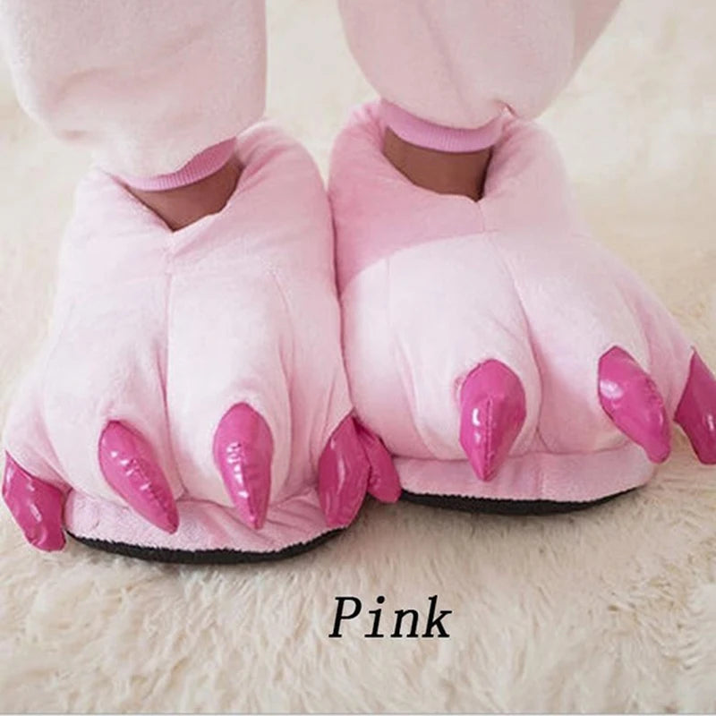 Dinosaur Claw Plush Slippers