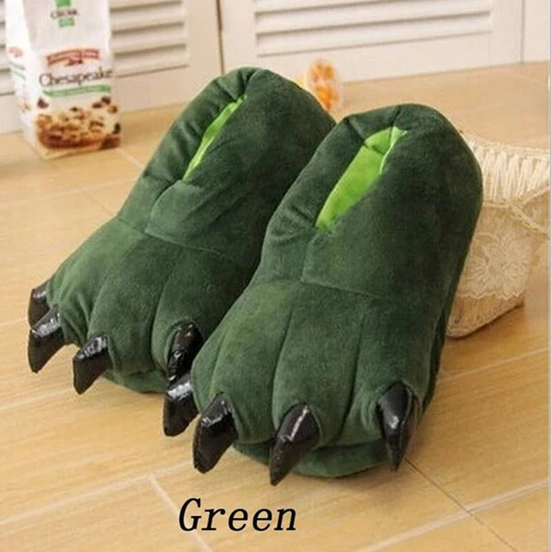 Dinosaur Claw Plush Slippers