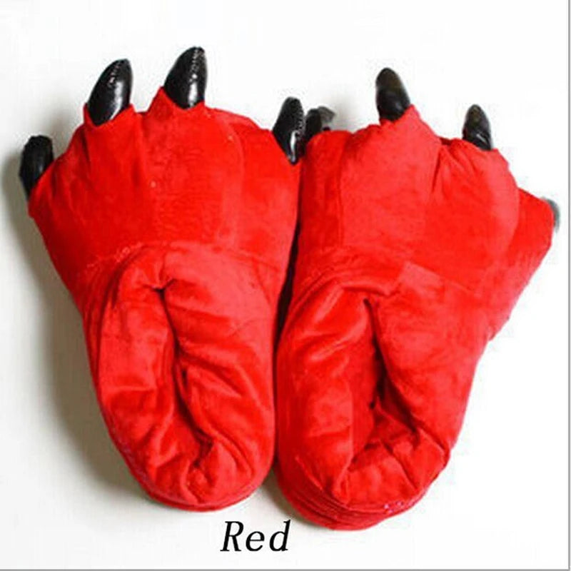 Dinosaur Claw Plush Slippers