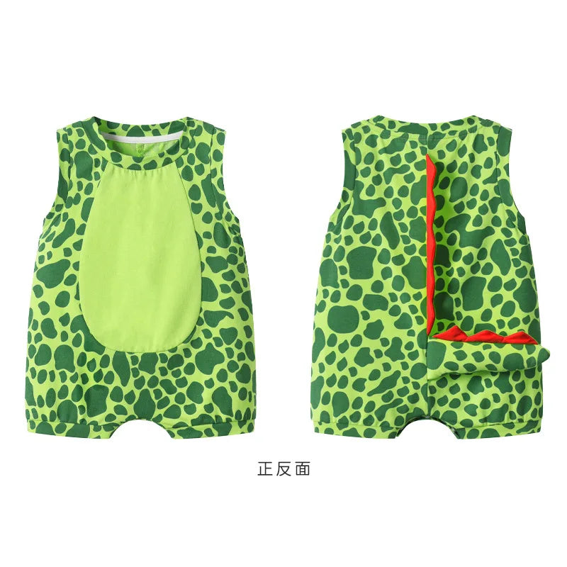 Kawaii Dinosaur Summer Baby Romper