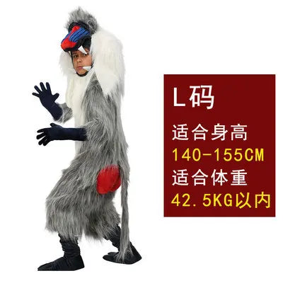 Baboon Animal Costume for Kids & Adults