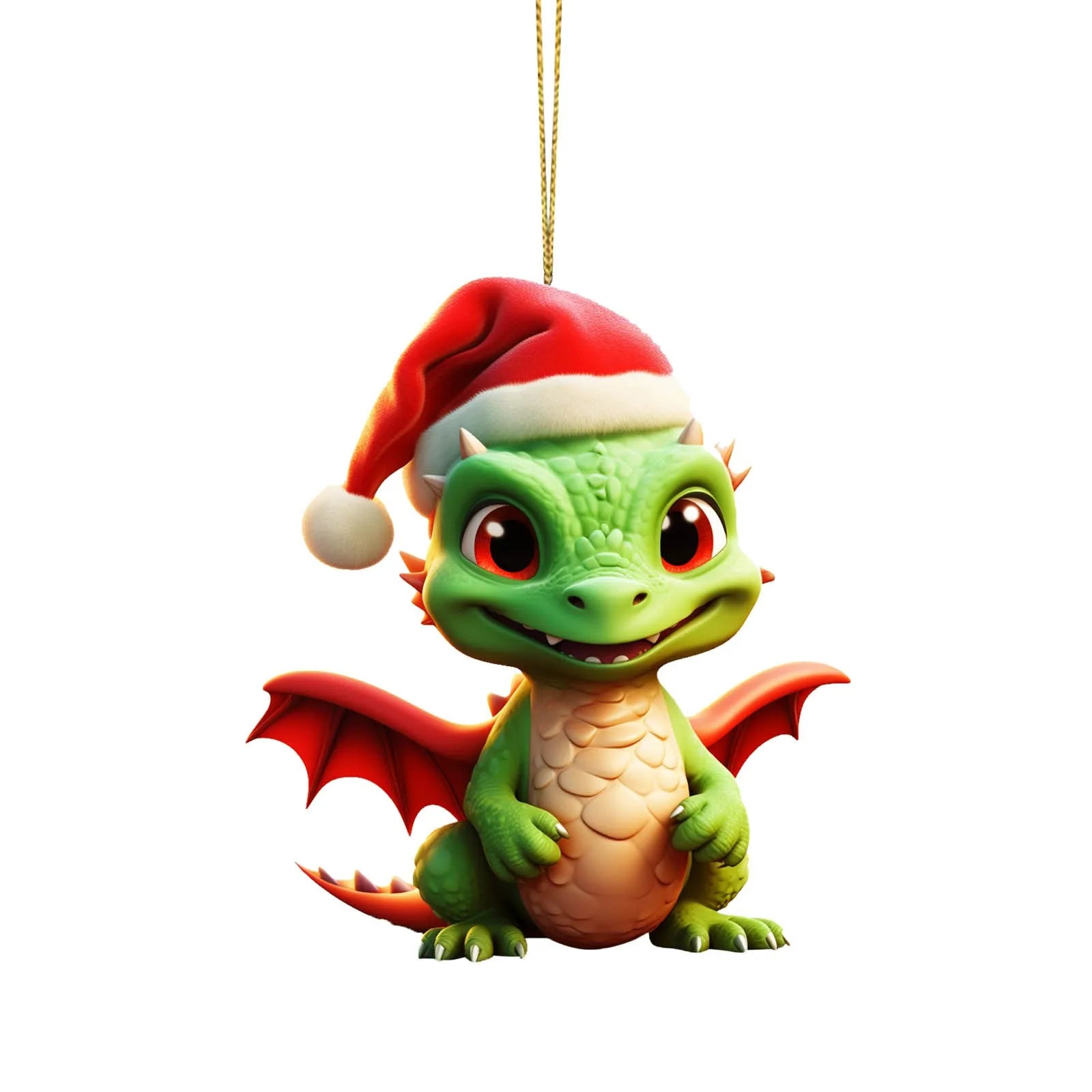 Cute Christmas Dragon Ornament