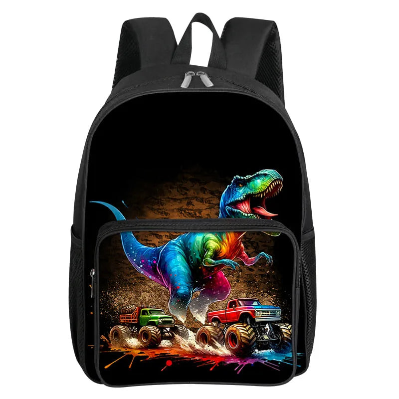 Dinosaur Pattern School Backpack