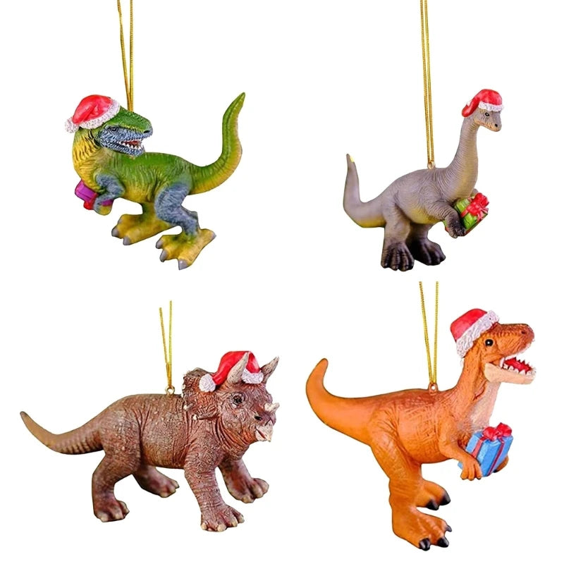 Christmas Dinosaur Ornament