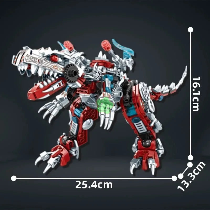 2-in-1 Mechanical Indominus Rex Building Blocks