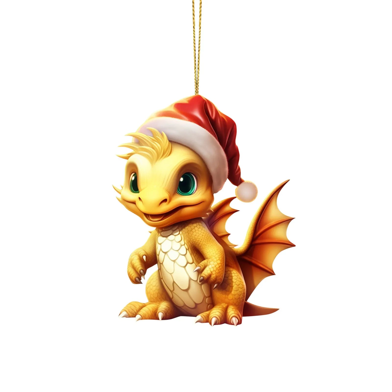 Cute Christmas Dragon Ornament