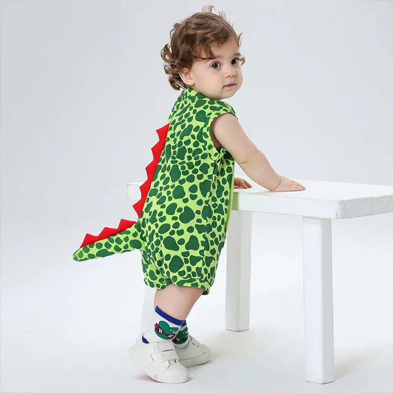 Kawaii Dinosaur Summer Baby Romper