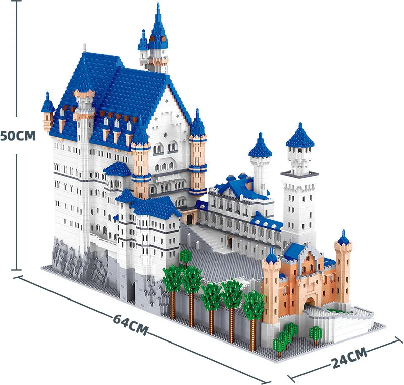 World Famous Architecture Building Block Stone Castles for Dragons that Roar!