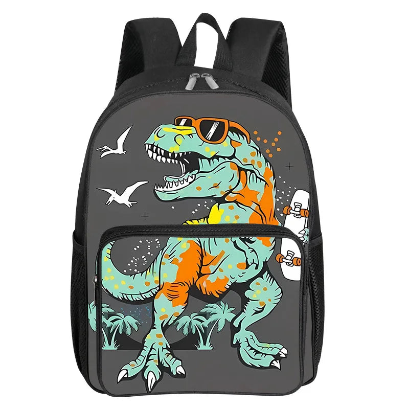 Dinosaur Pattern School Backpack