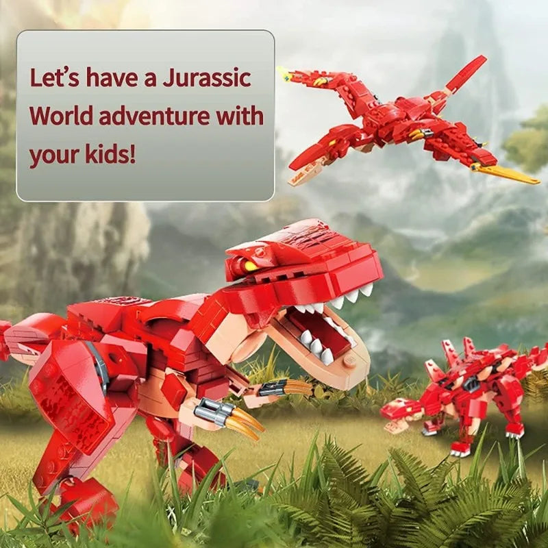 3-in-1 Dinosaur Building Set