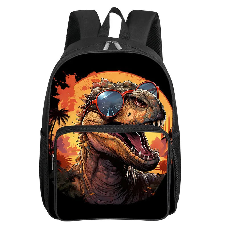 Dinosaur Pattern School Backpack