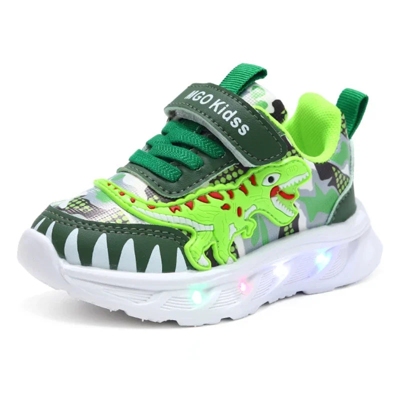 Dinosaur LED Light Sneakers