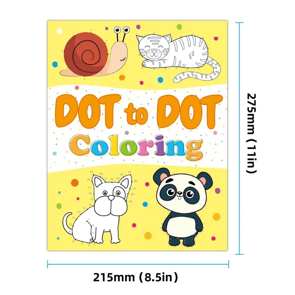 Dinosaur Dot-to-Dot Coloring Book