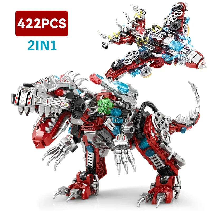 2-in-1 Mechanical Indominus Rex Building Blocks