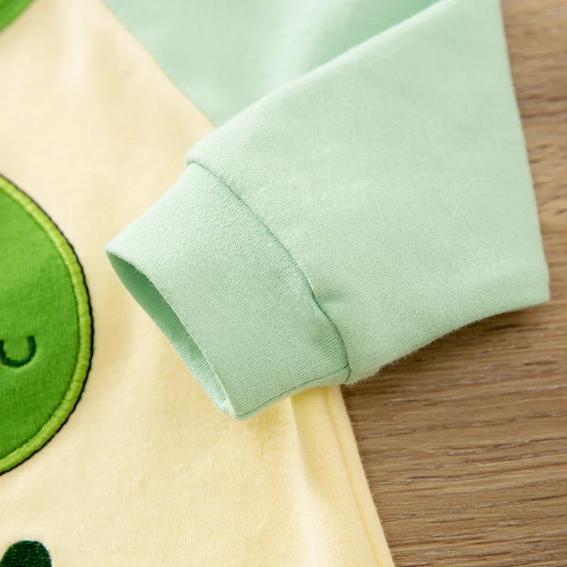 3D Cartoon Dinosaur Long Sleeve Baby Jumpsuit (0–18M)