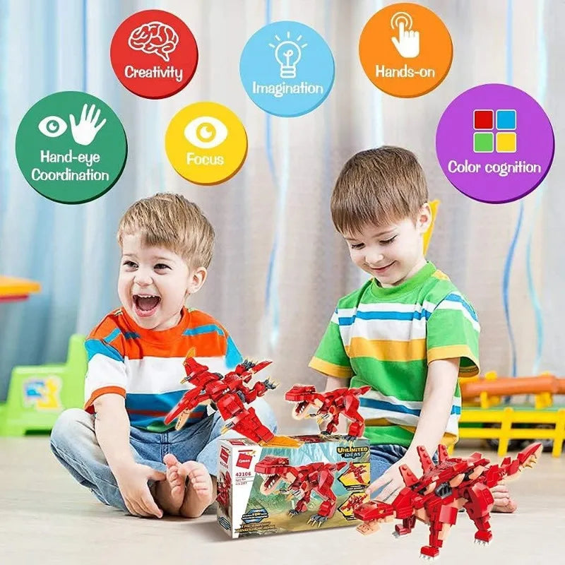 3-in-1 Dinosaur Building Set