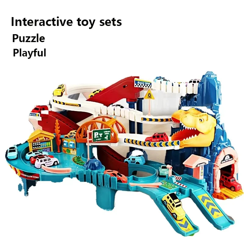 Dinosaur Mountain Track Car Set
