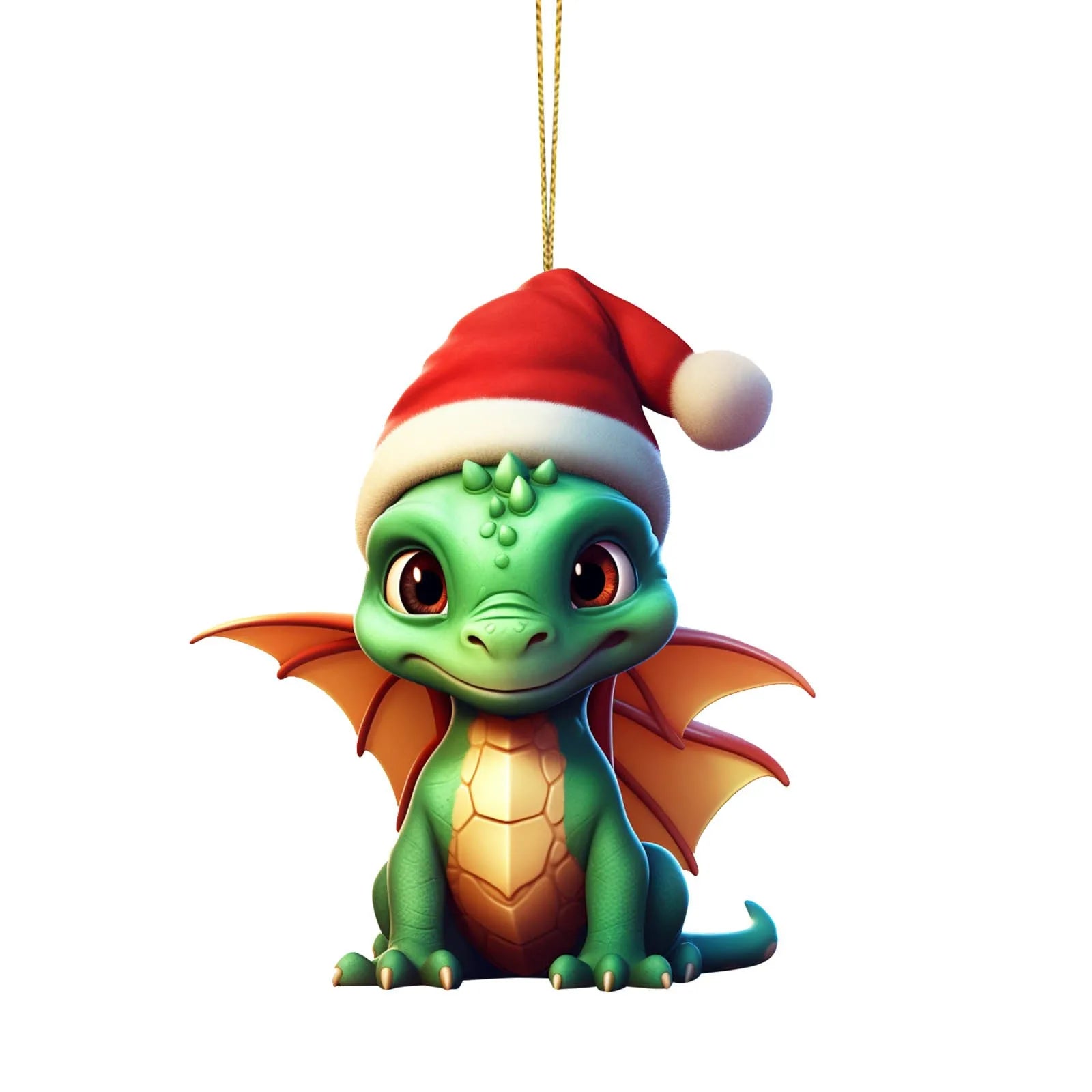 Cute Christmas Dragon Ornament