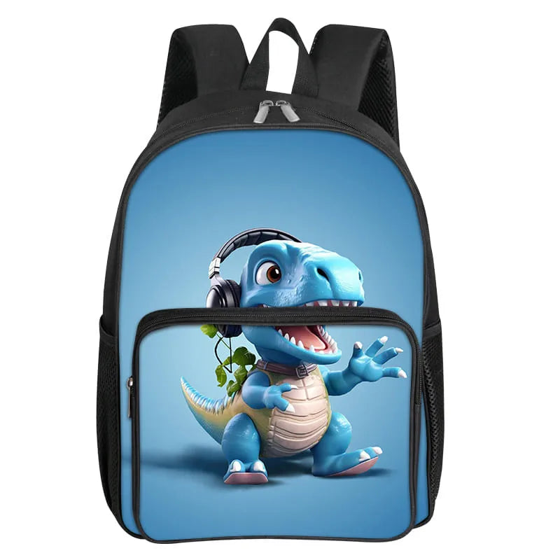 Dinosaur Pattern School Backpack
