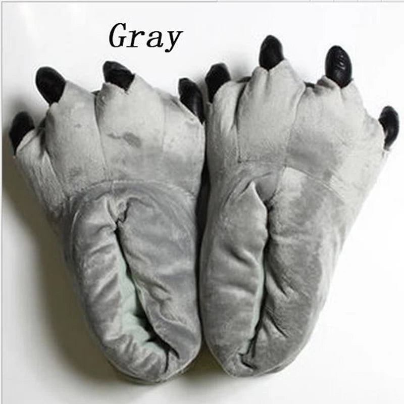 Dinosaur Claw Plush Slippers