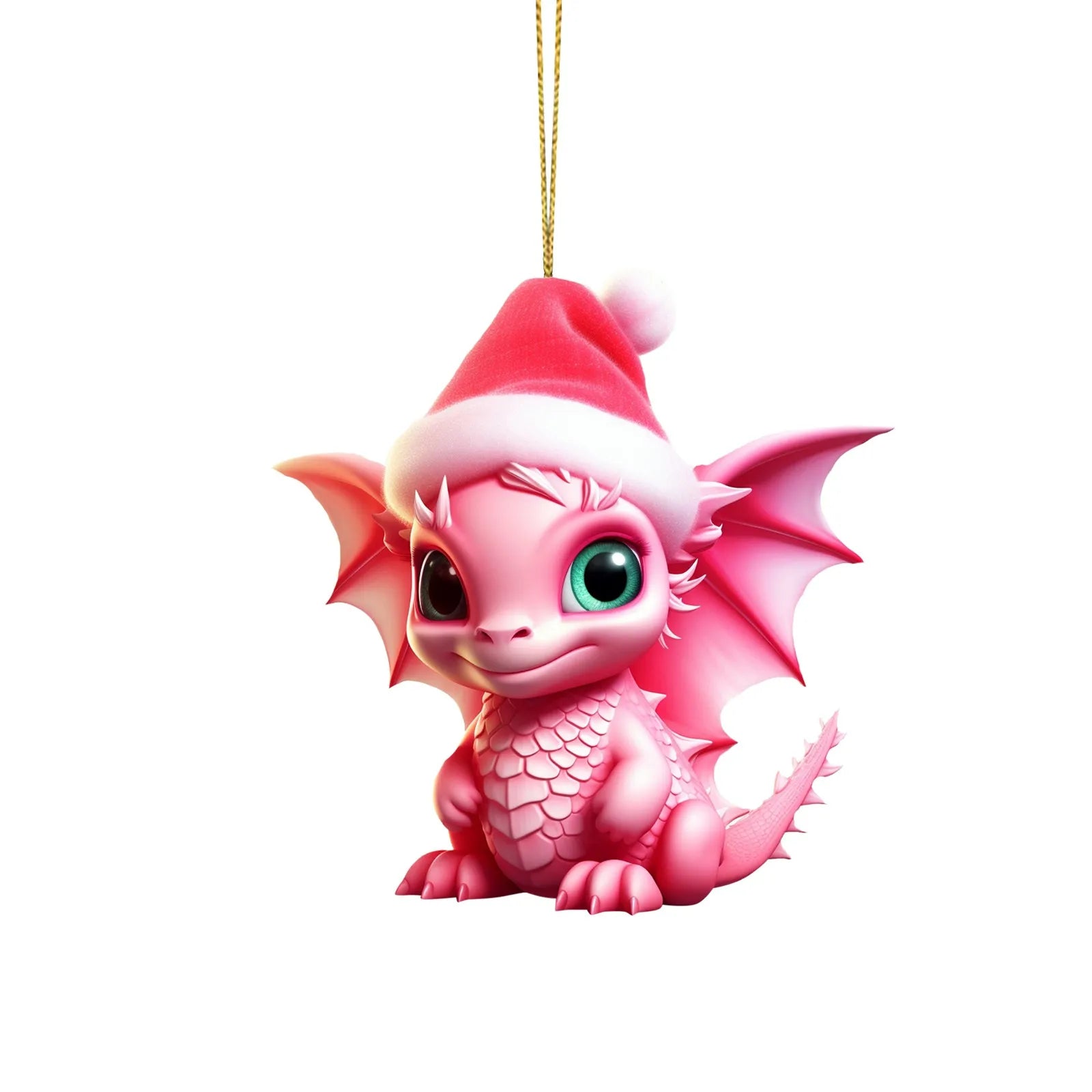 Cute Christmas Dragon Ornament