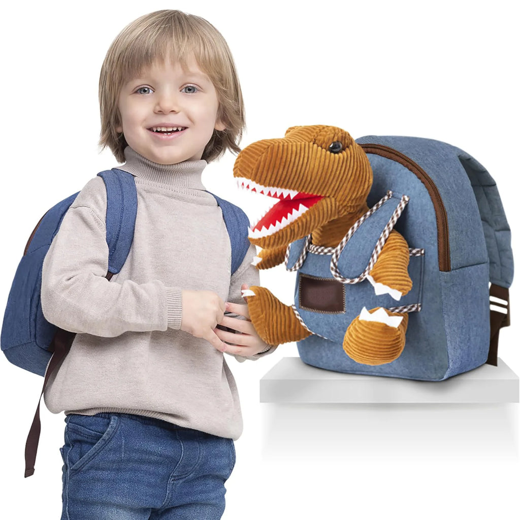 Dinosaur Toddler School Bag Backpack with 3d Dino T-Rex