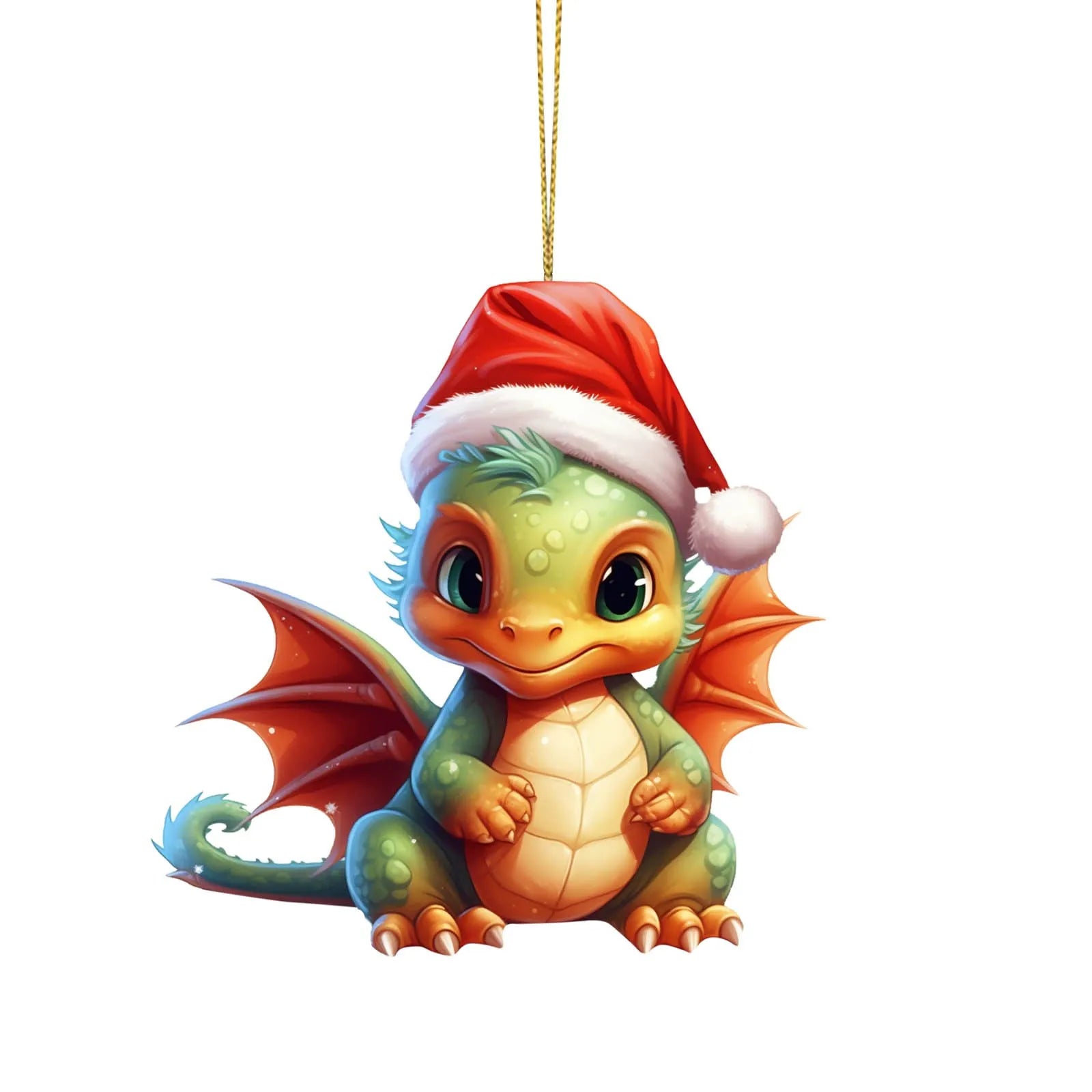 Cute Christmas Dragon Ornament
