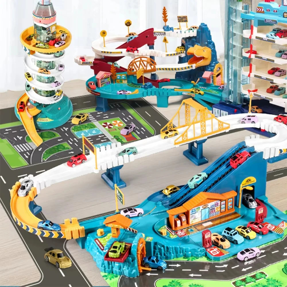 Dinosaur Mountain Track Car Set