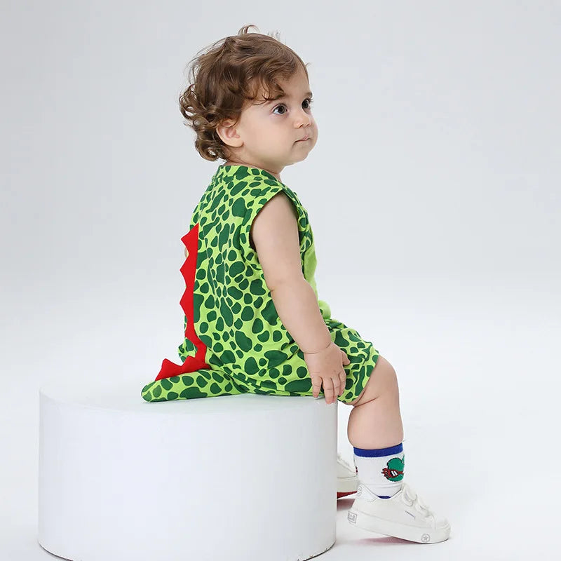 Kawaii Dinosaur Summer Baby Romper