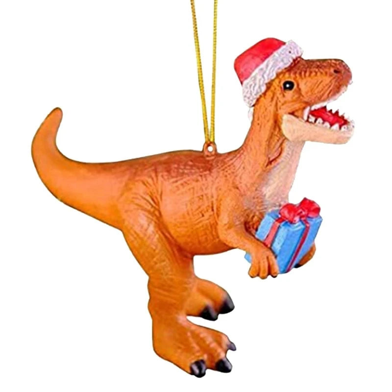 Christmas Dinosaur Ornament