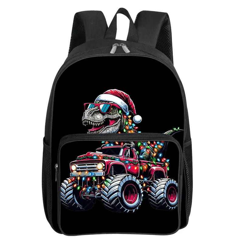 Dinosaur Pattern School Backpack