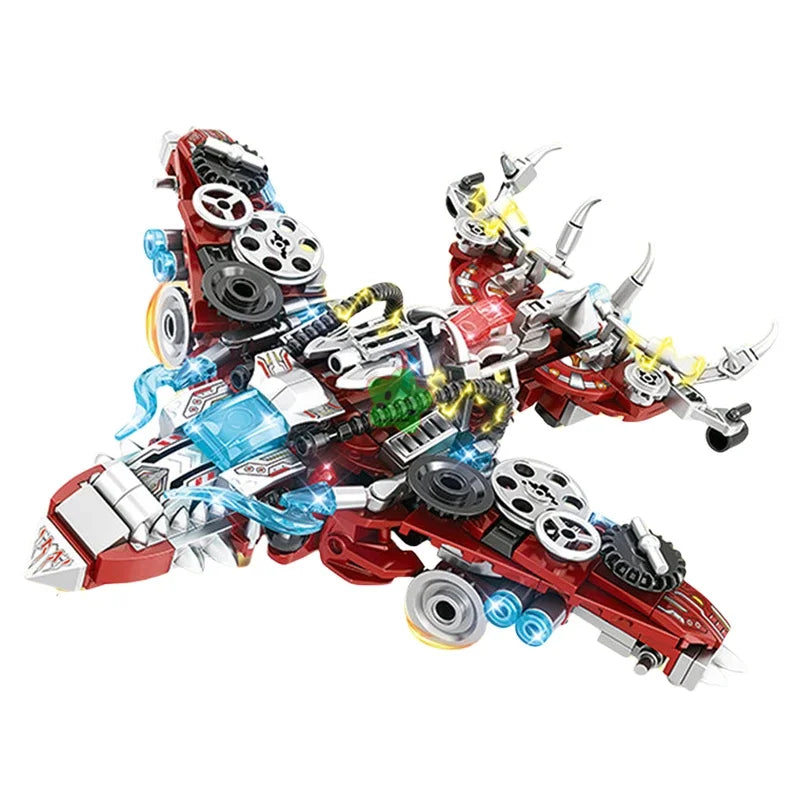 2-in-1 Mechanical Indominus Rex Building Blocks