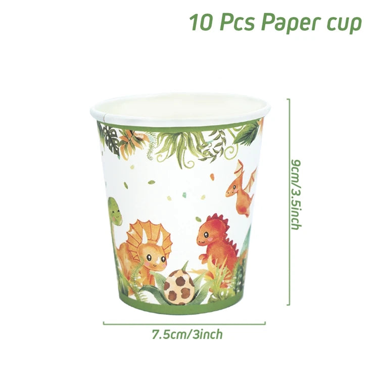 Roar Dinosaur Theme Party Tableware Set