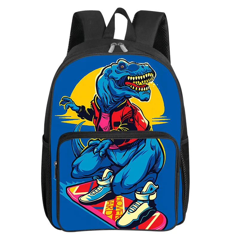 Dinosaur Pattern School Backpack