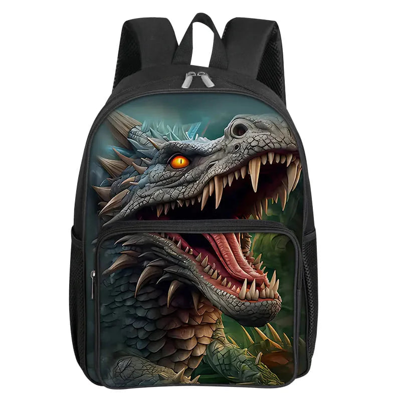 Dinosaur Pattern School Backpack