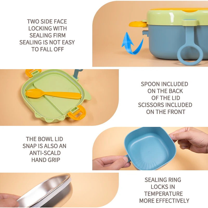 Dinosaur Baby Feeding Set – 4 Pieces