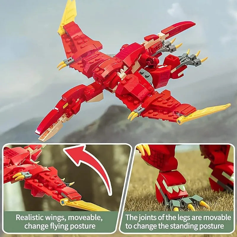 3-in-1 Dinosaur Building Set