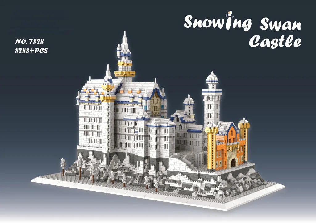 World Famous Architecture Building Block Stone Castles for Dragons that Roar!