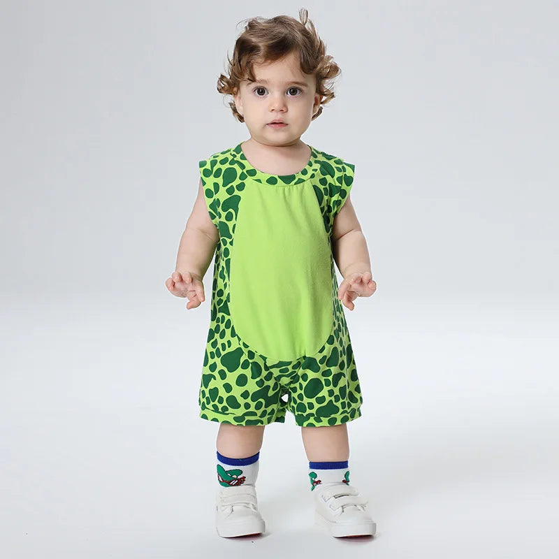 Kawaii Dinosaur Summer Baby Romper