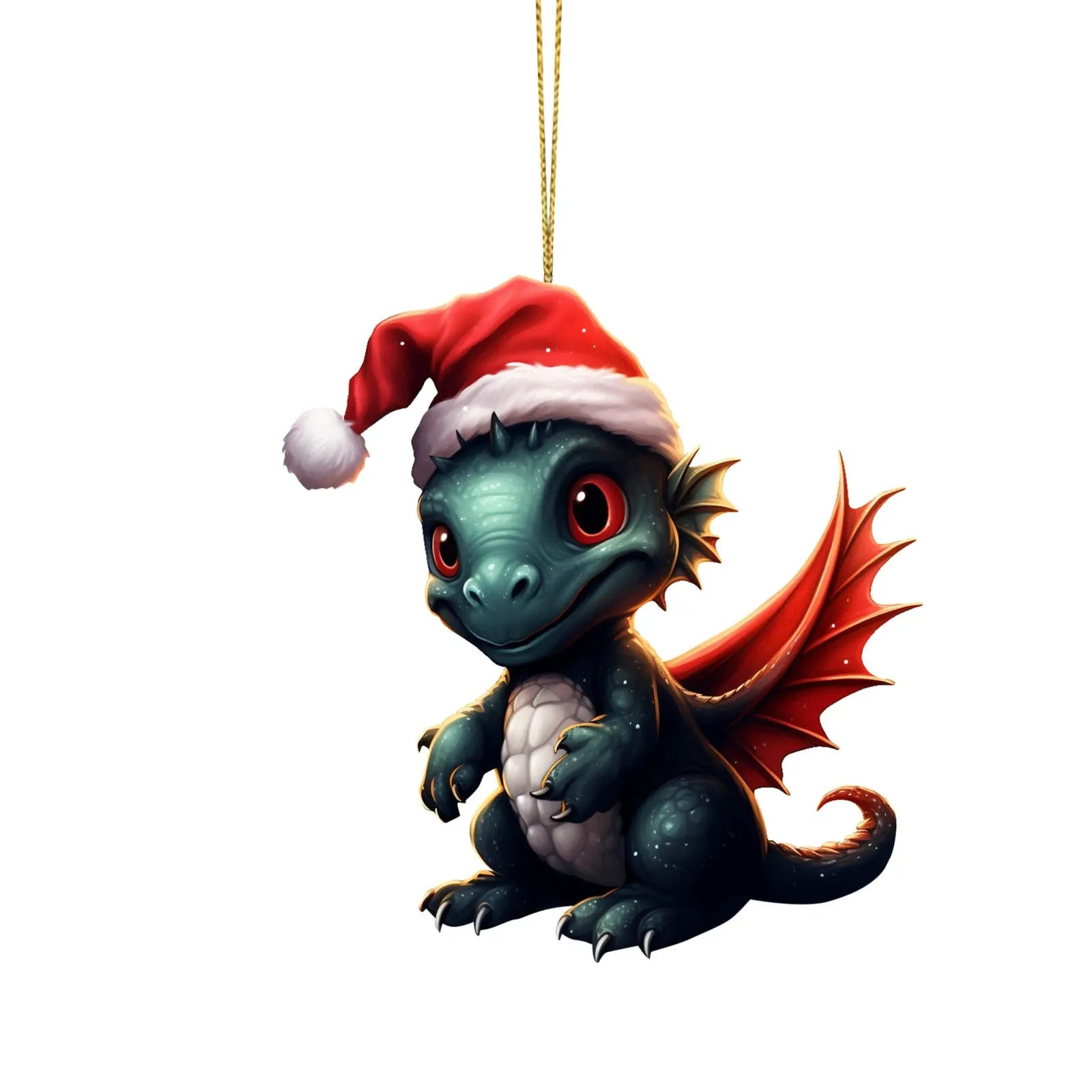 Cute Christmas Dragon Ornament