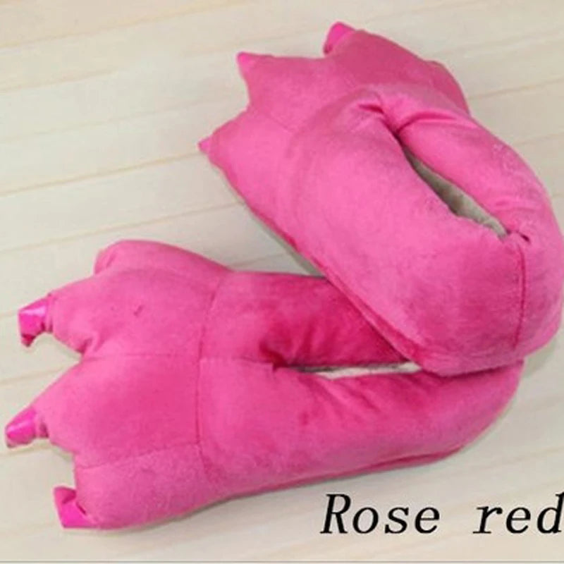 Dinosaur Claw Plush Slippers