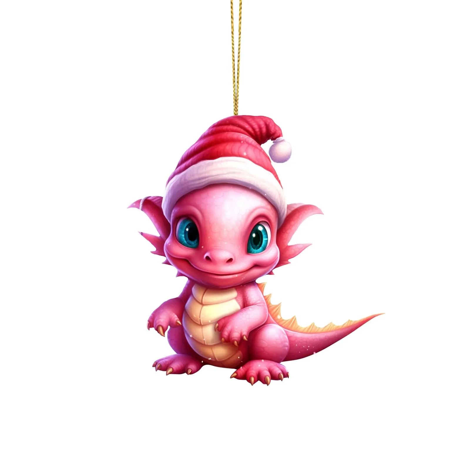 Cute Christmas Dragon Ornament