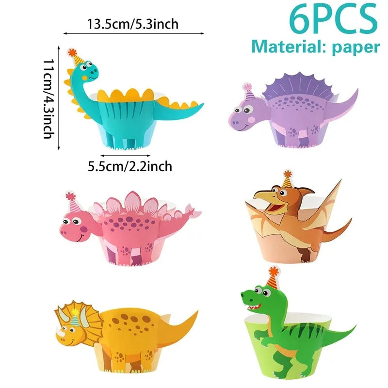 Roar Dinosaur Theme Party Tableware Set