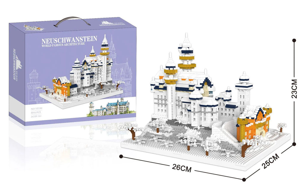 World Famous Architecture Building Block Stone Castles for Dragons that Roar!