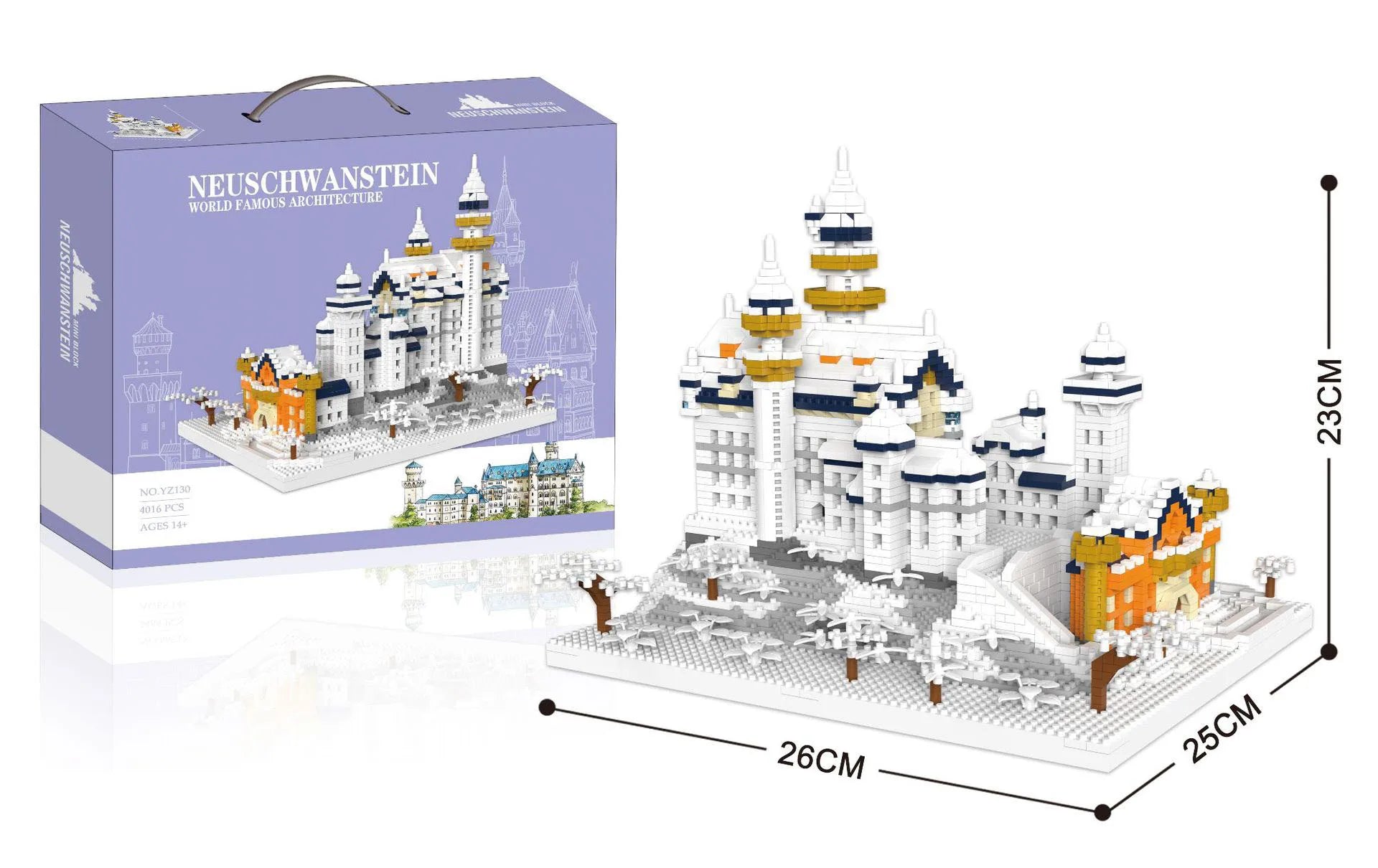 World Famous Architecture Building Block Stone Castles for Dragons that Roar!