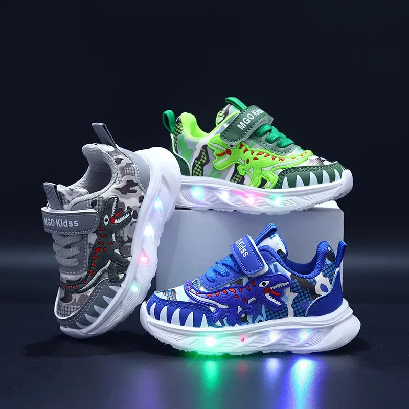 Dinosaur LED Light Sneakers